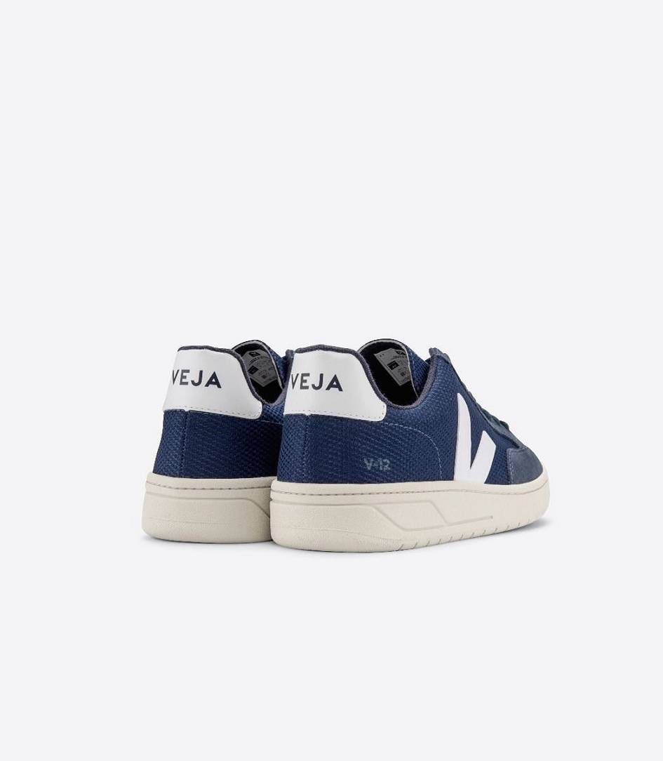 Veja V-12 B-mesh Women's Sneakers Nautico White | WVM765821