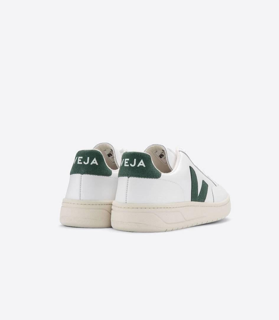 Veja V-12 Leather Men's Trainers White Cyprus | BNO170328