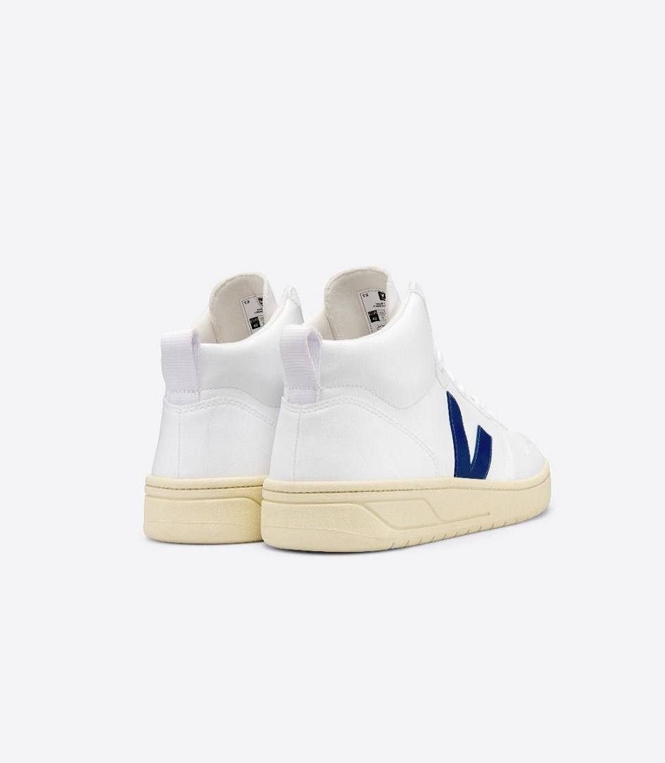 Veja V-15 Cwl Men's Trainers White Cobalt Butter Sole | NAH043271