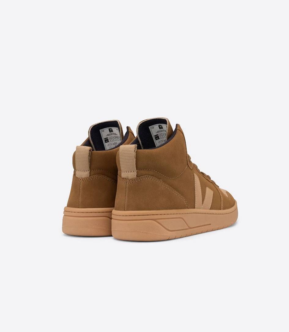 Veja V-15 Nubuck Men's Trainers Camel Desert | UHY867095