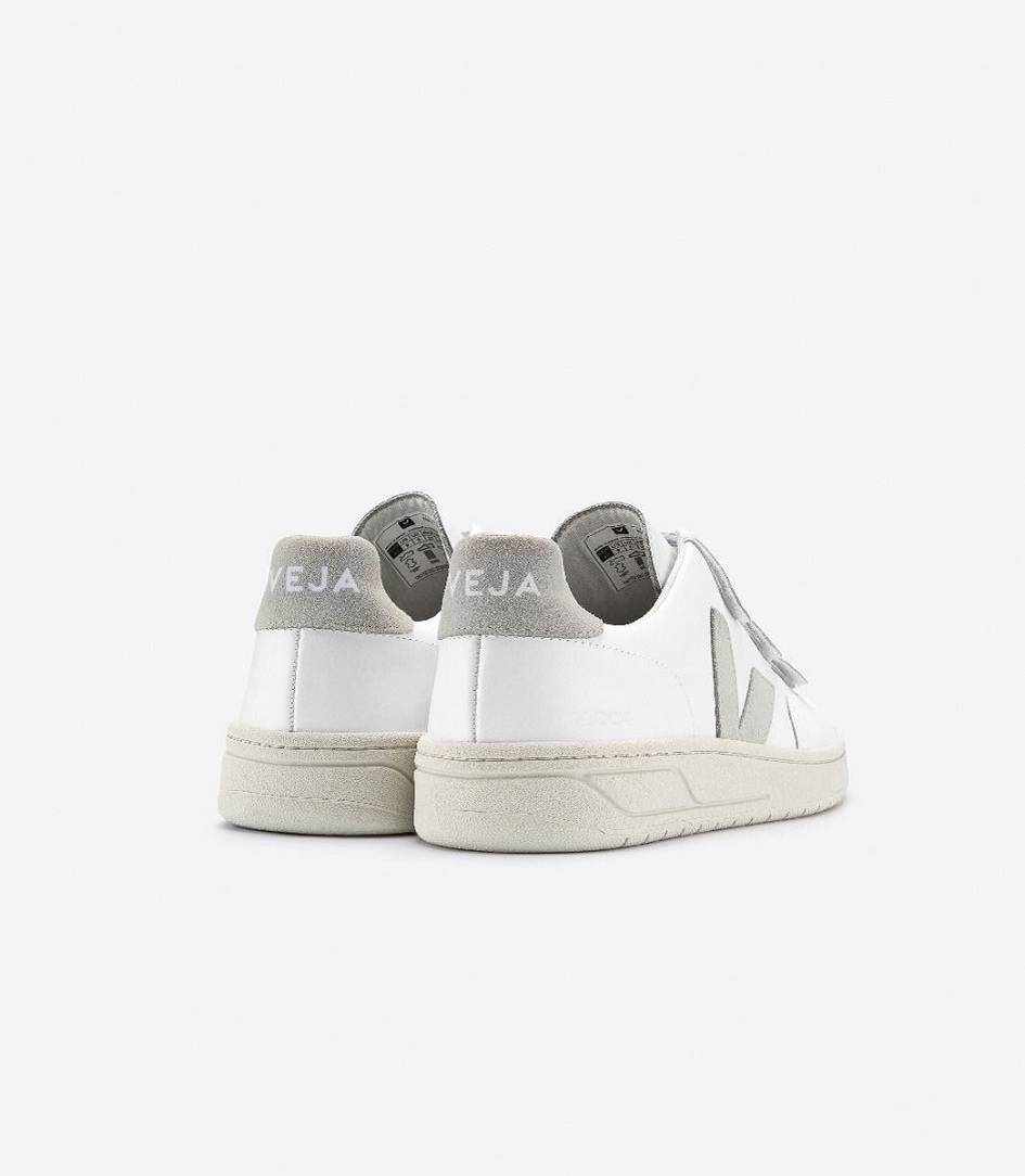 Veja V-lock Leather Women's Sneakers White Natural | VEA803294