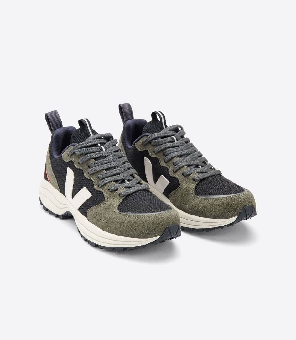 Veja Venturi Bastille B-mesh Men's Trainers Black Olive Pierre | PCY954720