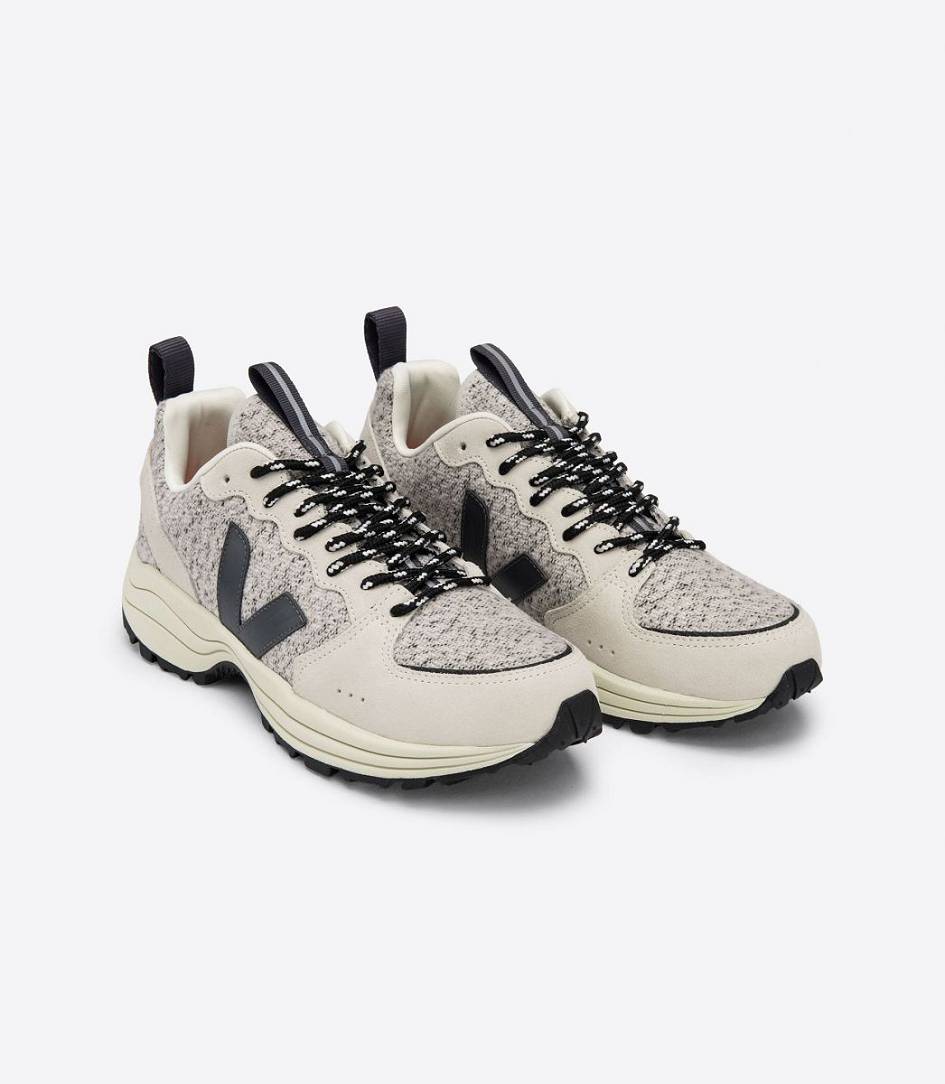 Veja Venturi Flannel Men's Sneakers Snow Grafite Natural | FEJ521906