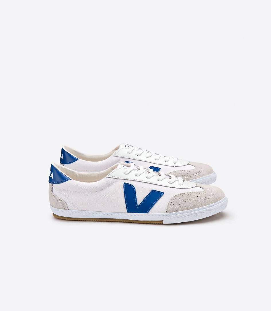 Veja Volley Canvas Women\'s Sneakers White Indigo | MXI098316