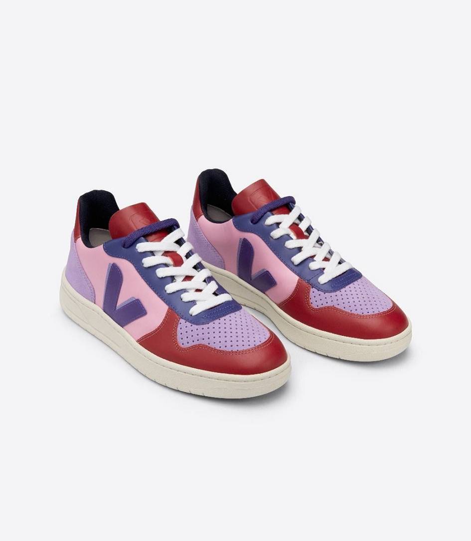 Veja X Make My Lemonade V-10 Leather Women's Sneakers Guimauve | FWN603572