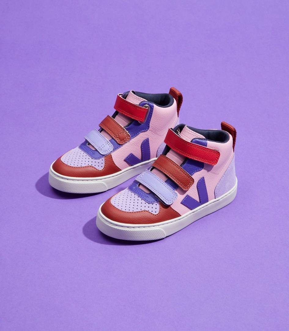 Veja X Make My Lemonade V-10 Mid Chromefree Kids' Trainers Guimauve | GRQ465391