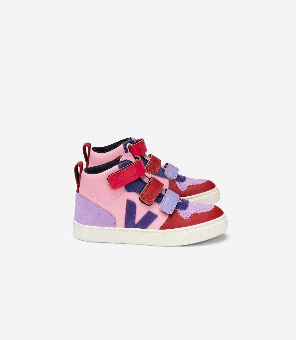 Veja X Make My Lemonade V-10 Mid Chromefree Kids\' Trainers Guimauve | GRQ465391