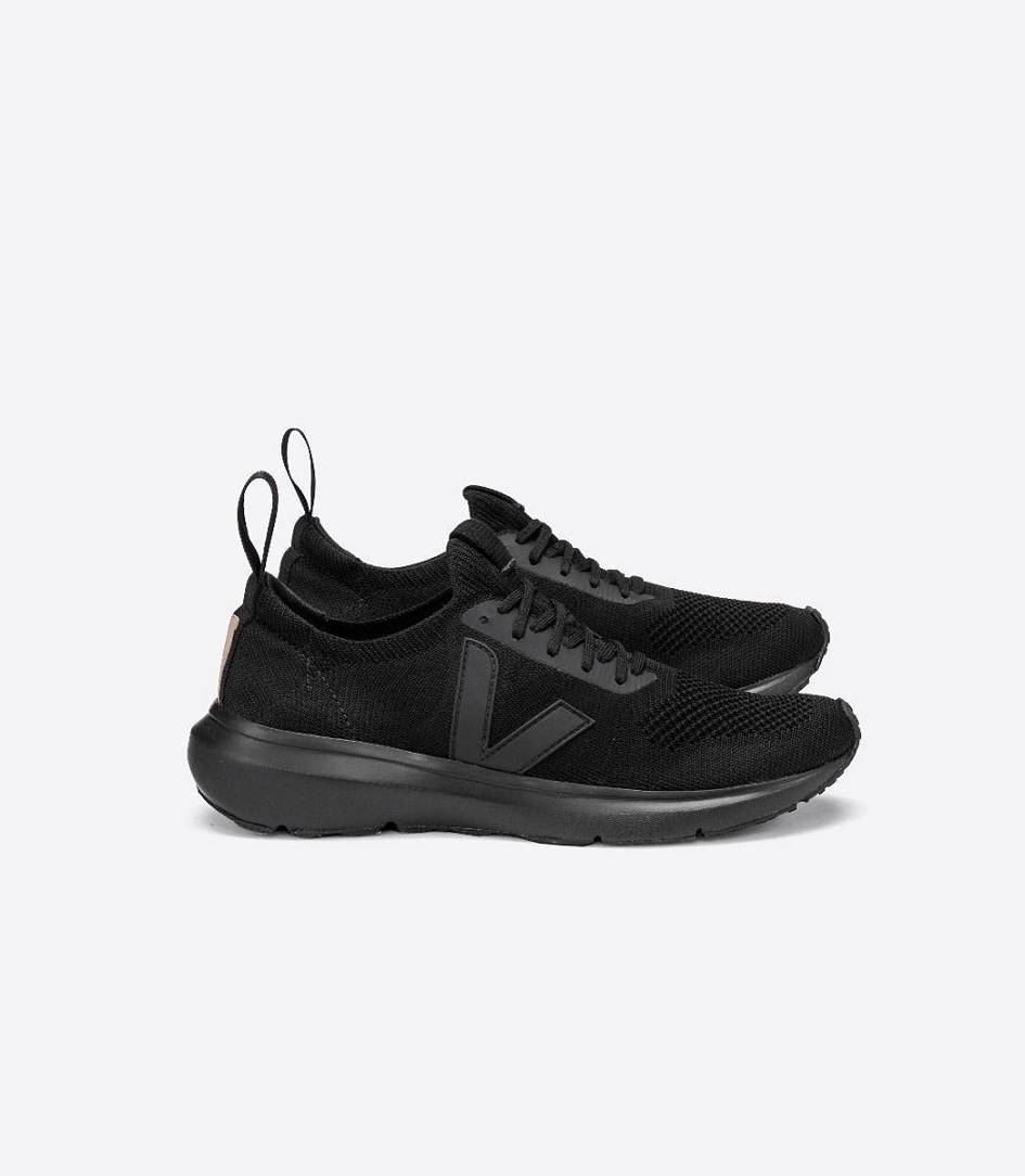 Veja X Rick Owens Runner Style 2 V-knit Women\'s Runners FULL-BLACK | BNV879142