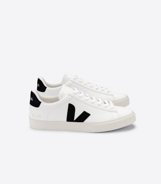 Veja Campo Chromefree Women's Sneakers White Black | JEF356487