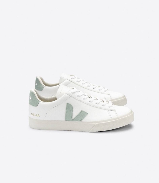 Veja Campo Chromefree Women's Trainers White Matcha | GIN571086