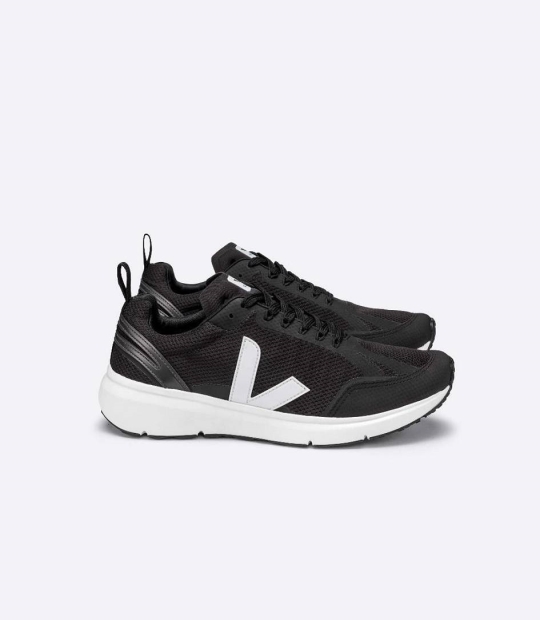 Veja Condor 2 Alveomesh Men's Runners Black White | URA946830