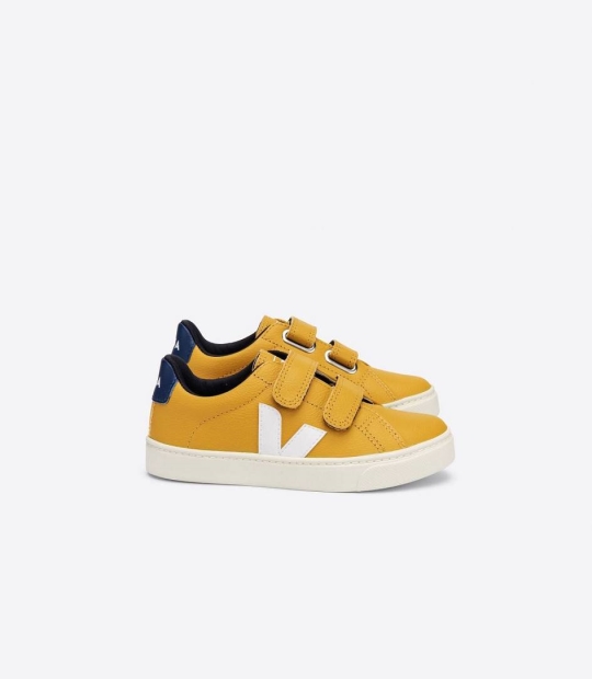 Veja Esplar Chromefree Kids' Sneakers Moutarde White Cobalt | MTO076394