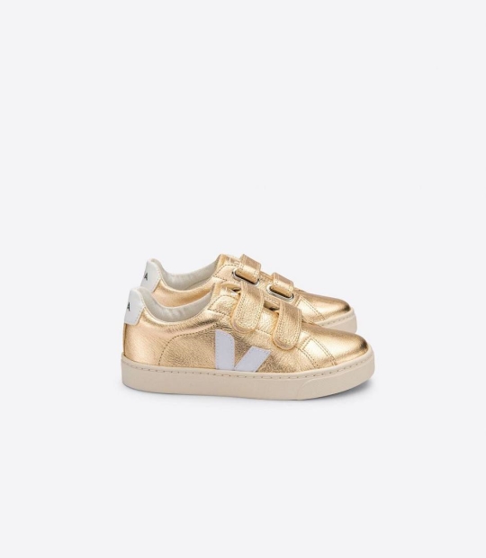 Veja Esplar Chromefree Kids' Trainers Platine White | XDY917480