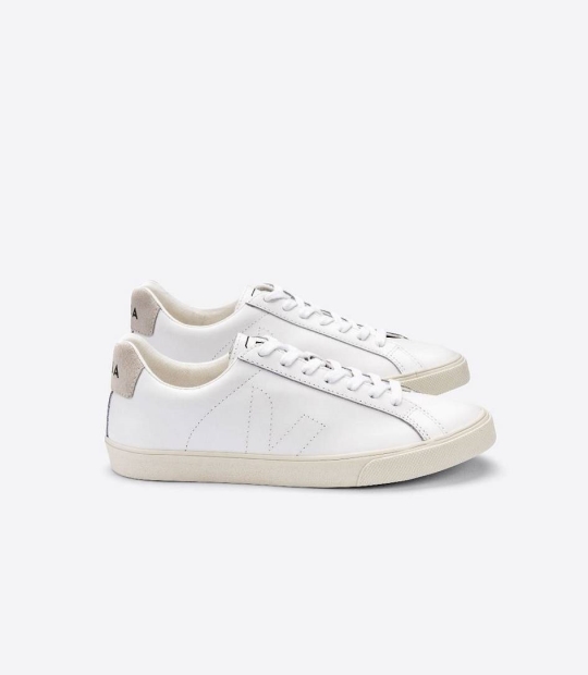 Veja Esplar Leather Men's Trainers White | VLS658274