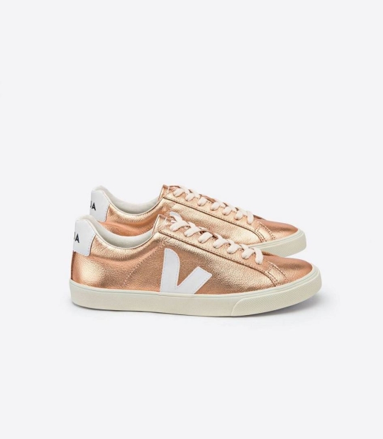 Veja Esplar Leather Women's Sneakers Venus White | POT145630