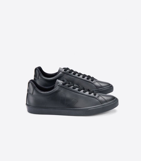 Veja Esplar Leather Women's Trainers FULL BLACK | VUR145296