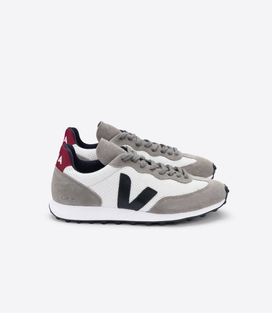 Veja Rio Branco Hexamesh Women's Sneakers Gravel Black Marsala | JDV065389