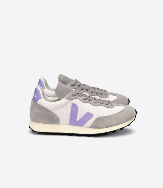 Veja Rio Branco Hexamesh Women's Trainers Gravel Lavande | WYF043785