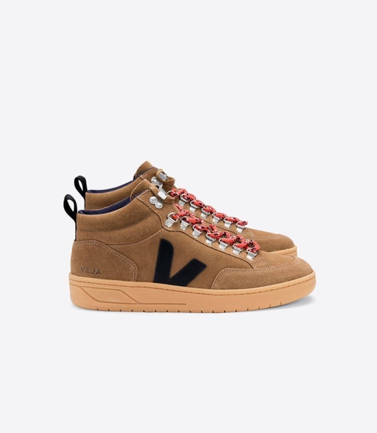 Veja Roraima Suede Men's Sneakers Brown Black Gum Sole | XNU914560