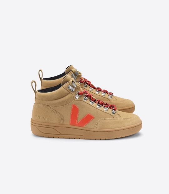 Veja Roraima Suede Men's Trainers Desert Orange Gum Sole | VAM321890