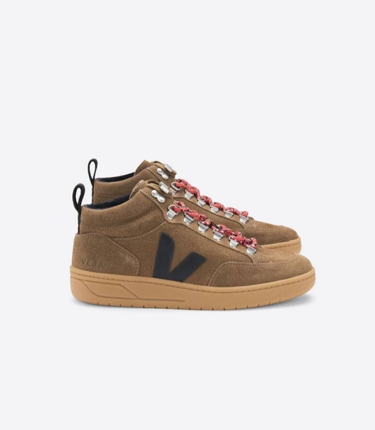 Veja Roraima Suede Women's Trainers Brown Black Natural Sole | CDJ764315