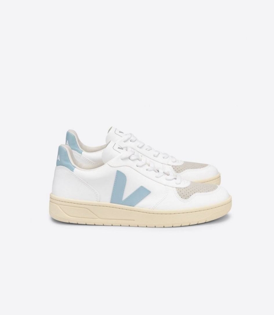 Veja V-10 Cwl Men's Sneakers White Steel Butter Sole | AVO947815