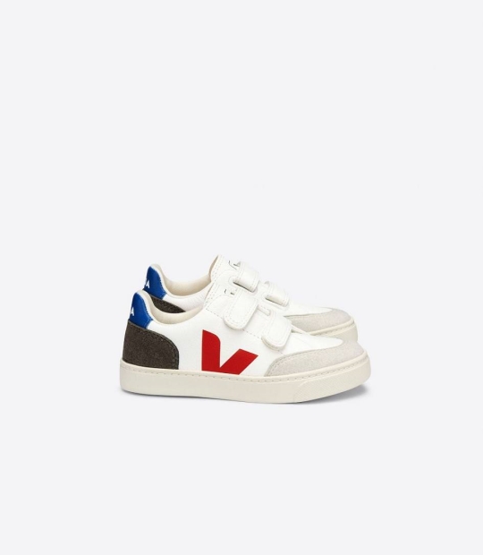 Veja V-12 Chromefree Kids' Sneakers White Multico Mud | TVW836527