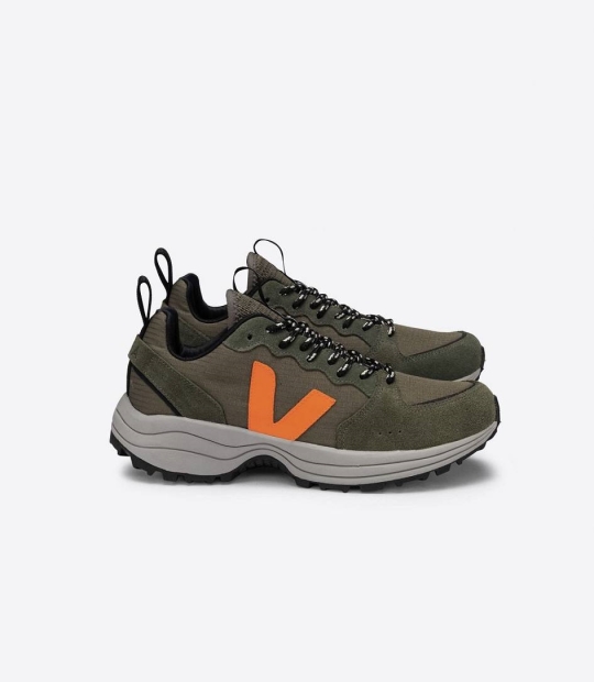 Veja Venturi Ripstop Men's Sneakers Kaki Neon-Orange | ARO640978