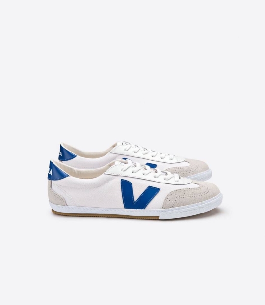 Veja Volley Canvas Women's Sneakers White Indigo | MXI098316